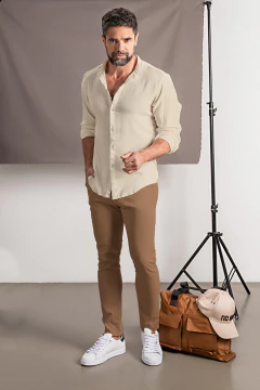 CAMISA CUELLO MAO LINO (39109) - comprar online