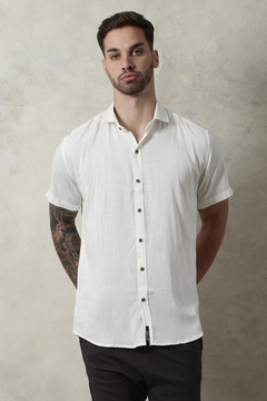 CAMISA LINO MANGA CORTA (43156)