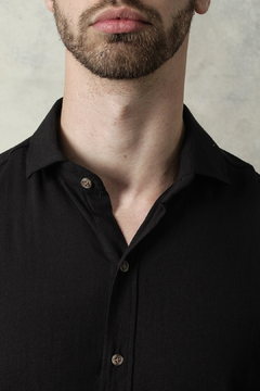 CAMISA LINO MANGA CORTA (43156) - No End MAYORISTA