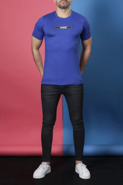 REMERA GAMUZADA PLASTISOL COLORES (39209) - No End MAYORISTA