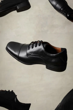 ZAPATO PUNTERA CUERO NEGRO (4571011)
