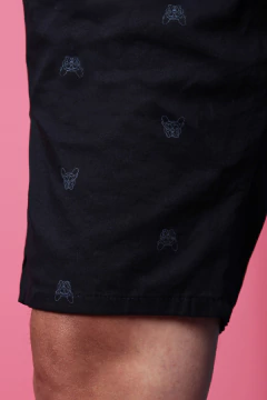 BERMUDA GABARDINA ESTAMPADA (39330) - No End MAYORISTA