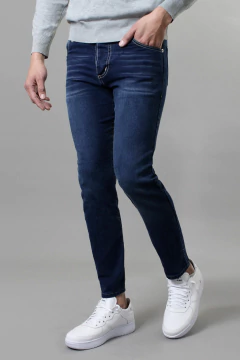 JEAN BLUE CON BIGOTES (37312) - comprar online