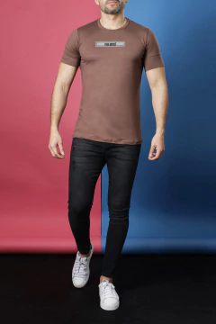 REMERA GAMUZADA PLASTISOL COLORES (39209) en internet