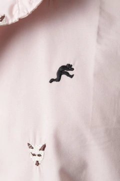 CAMISA VESTIR BORDADA (40107) - No End MAYORISTA