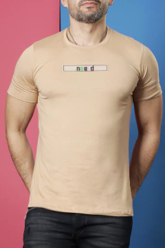 REMERA GAMUZADA PLASTISOL COLORES (39209) - comprar online