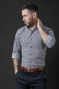CAMISA MIL RAYAS (43100) - No End MAYORISTA