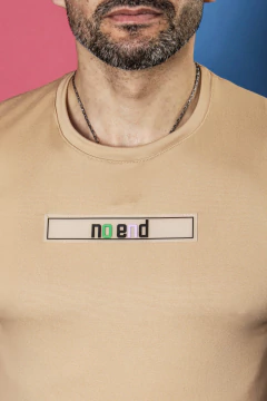 REMERA GAMUZADA PLASTISOL COLORES (39209) - tienda online