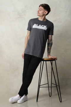 REMERA BLACK NO END GAMUZADA (43237) - comprar online