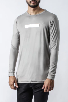 REMERA MANGA LARGA GAMUZADA BORDADA (40222)