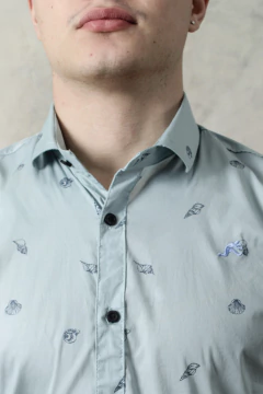 CAMISA VESTIR ESTAMPADO (43101) - comprar online