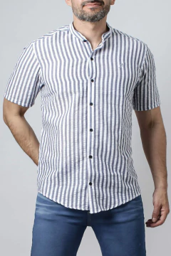 CAMISA CUELLO MAO CLOQUE M/C (39113)
