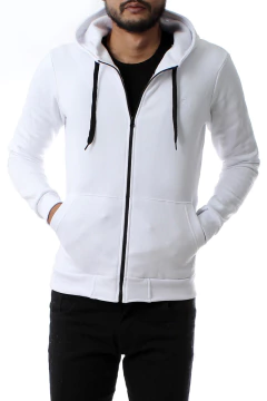CAMPERA DE FRISA CON CAPUCHA (34400)