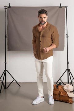 CAMISA CUELLO MAO LINO (39109)