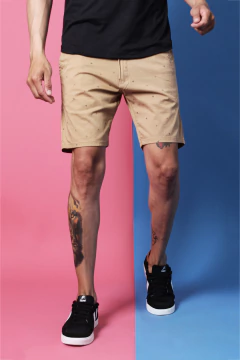 BERMUDA GABARDINA ESTAMPADA (39330) - tienda online