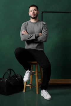 SWEATERS BASICO C/ LYCRA IMPORTADO (44870)