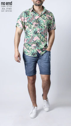 CAMISAS FIBRANA ESTAMPADA M/C (39152) - tienda online