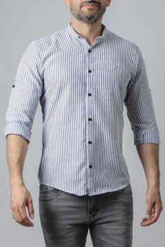 CAMISA CUELLO MAO CLOQUE M/L (39112) en internet
