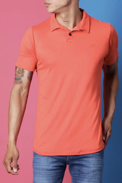 CHOMBA LISO CON BORDADO (39231) - tienda online