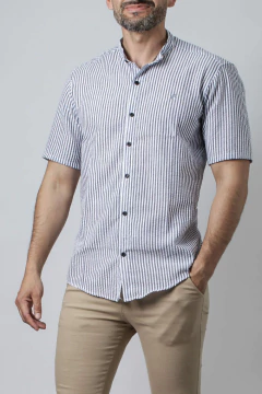 CAMISA CUELLO MAO CLOQUE M/C (39113) - comprar online