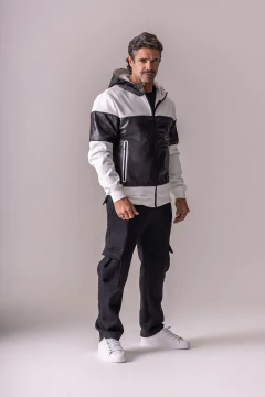 CAMPERA COMBINADA NEOPRENE CON CAPUCHA (42469)