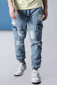 JOGGER QATAR CON ROTURAS (41377)