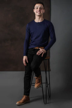 REMERA CARTERON MANGA LARGA (42204) - tienda online