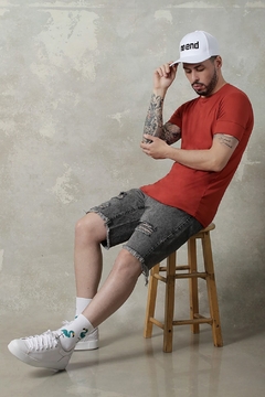 REMERA BASICA GAMUZADA (44207) - comprar online