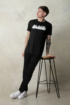 REMERA BLACK NO END GAMUZADA (43237) - No End MAYORISTA