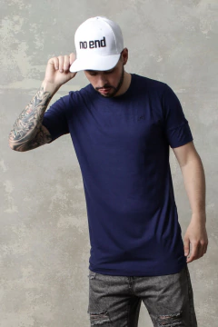 REMERA BASICA GAMUZADA (44207) - tienda online