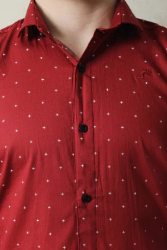 CAMISA VESTIR ESTAMPADO (43101) - tienda online