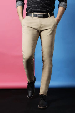 PANTALON GABARDINA CHINO TAPA 2 BOLSILLOS (39312)