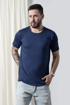 REMERA BÁSICA GAMUZADA (43207) - tienda online