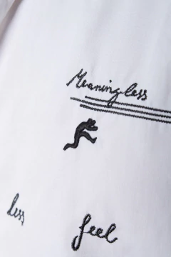 CAMISA VESTIR BORDADA (40107) - tienda online