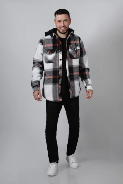 Imagen de CAMISACO IMPORTADO ESCOCES CON ABRIGO (44452)