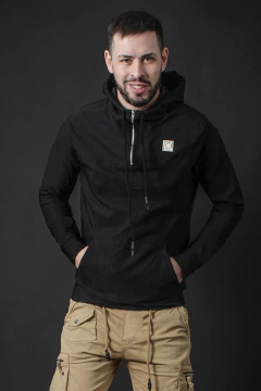 BUZO BENGALINA FRIZADA 1/2 CIERRE (40051)