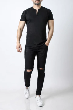 REMERA BÁSICA CON CIERRE (39275) - comprar online