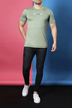 REMERA GAMUZADA PLASTISOL COLORES (39209) - comprar online