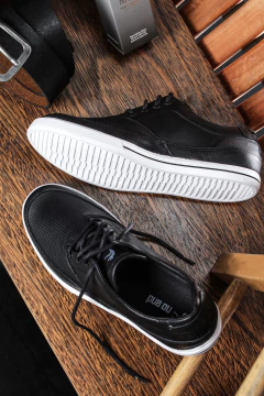 ZAPATO CASUAL QUOEUM NEGRO (4570221)