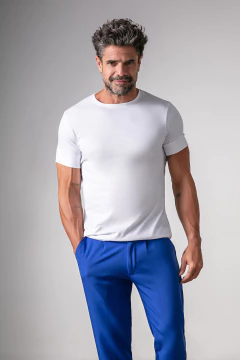 REMERA BASICA GAMUZADA (45207) - comprar online