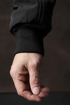 CAMPERA CANELON Y NEOPRENE CON CAPUCHA (42458)