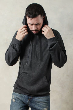 BUZO CANGURO OVER WAFLE (42051) - tienda online