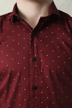 CAMISA VESTIR ESTAMPADO (43101) - tienda online