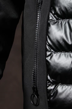 Imagen de CAMPERA CANELON Y NEOPRENE CON CAPUCHA (42458)