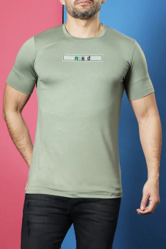 REMERA GAMUZADA PLASTISOL COLORES (39209)