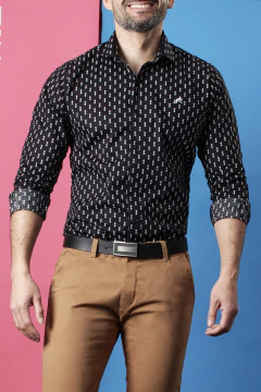 CAMISA ESTAMPADA (39110) - tienda online