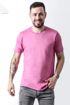 REMERA BASICA GAMUZADA (44207) - tienda online