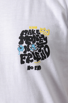 REMERA MAKE MONEY NOT FRIEND (43242) - tienda online