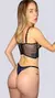Corselet Sarah em renda chantilly com tule liso - comprar online