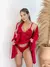 Robe/Camisola/Calcinha sem Bojo - Vermelho na internet